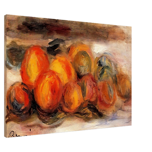 Pierre-Auguste Renoir - Still Life with Peaches Canvas - 20x30 cm / 8x12 inches-canvas