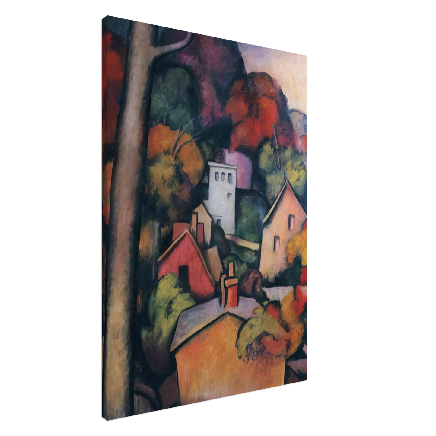 Thomas Hart Benton - UPPER MANHATTAN Canvas - 20x30 cm / 8x12 inches-canvas