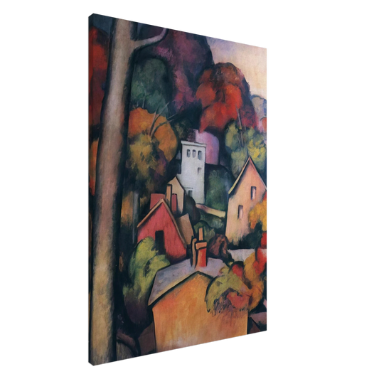 Thomas Hart Benton - UPPER MANHATTAN Canvas - 20x30 cm / 8x12 inches-canvas