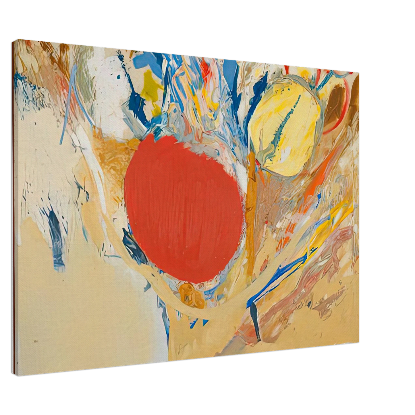 Helen Frankenthaler - Break Through, 1956- Canvas - 20x30 cm / 8x12 inches-canvas