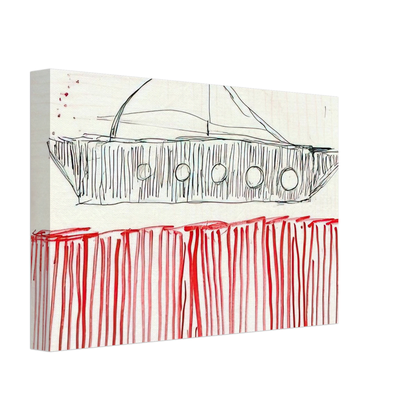 Louise Bourgeois - BE CALME OCTOBER 1ST 31ST 2004 0 Canvas - 40x60 cm / 16x24 inches-canvas