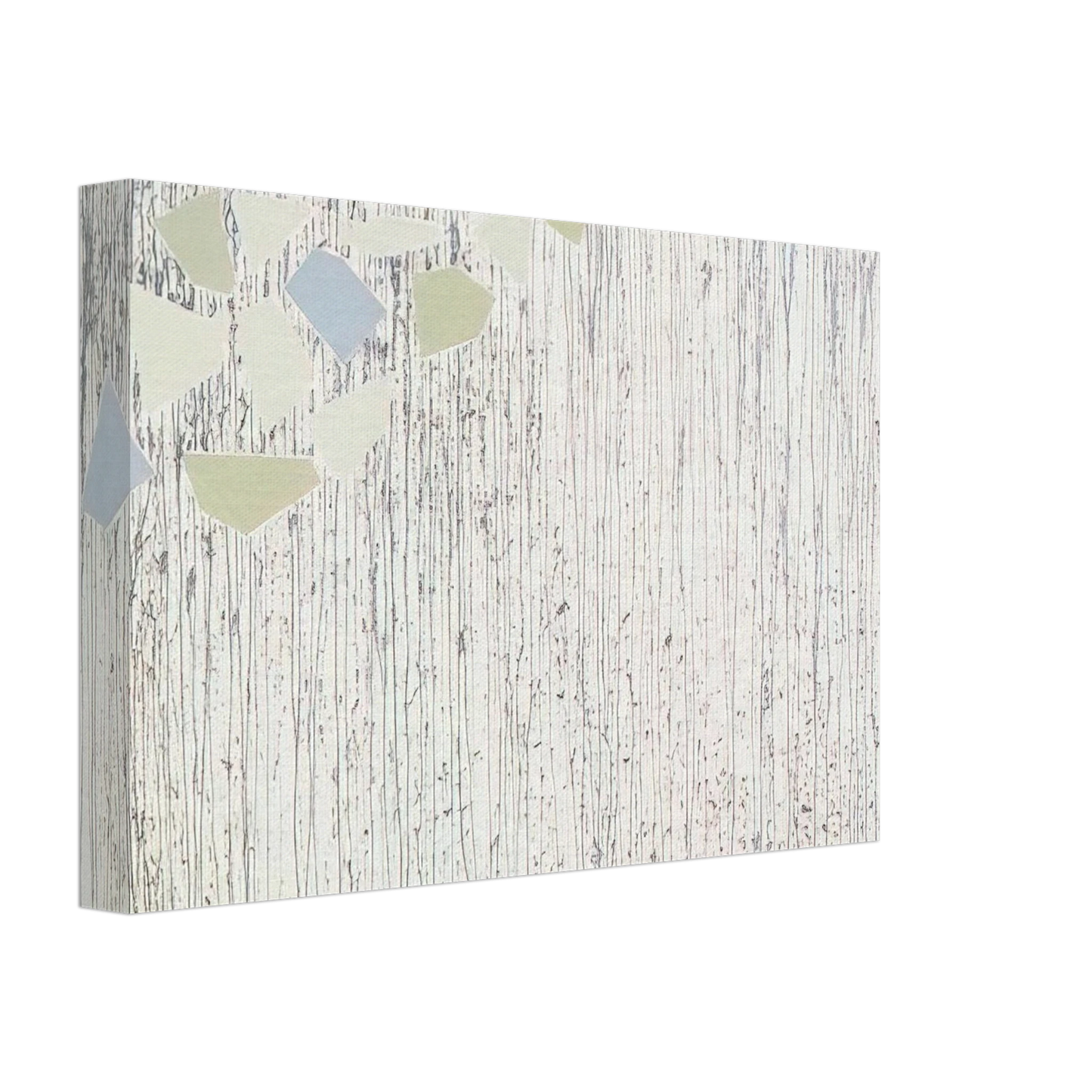 Robert Goodnough - Pale colors on runs - Abstract Expressionism Canvas - 40x60 cm / 16x24 inches-canvas