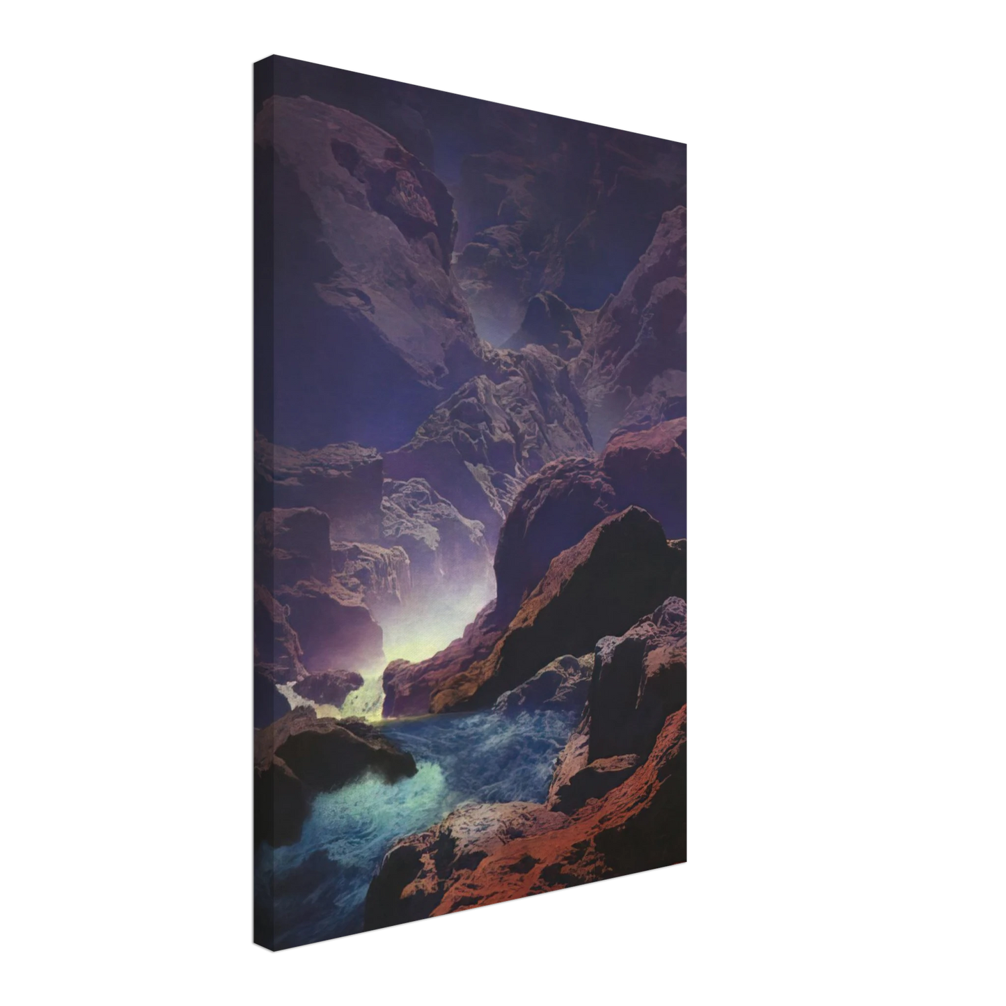 Maxfield Parrish - Moonlight Canvas - 70x100 cm / 28x40 inches-canvas