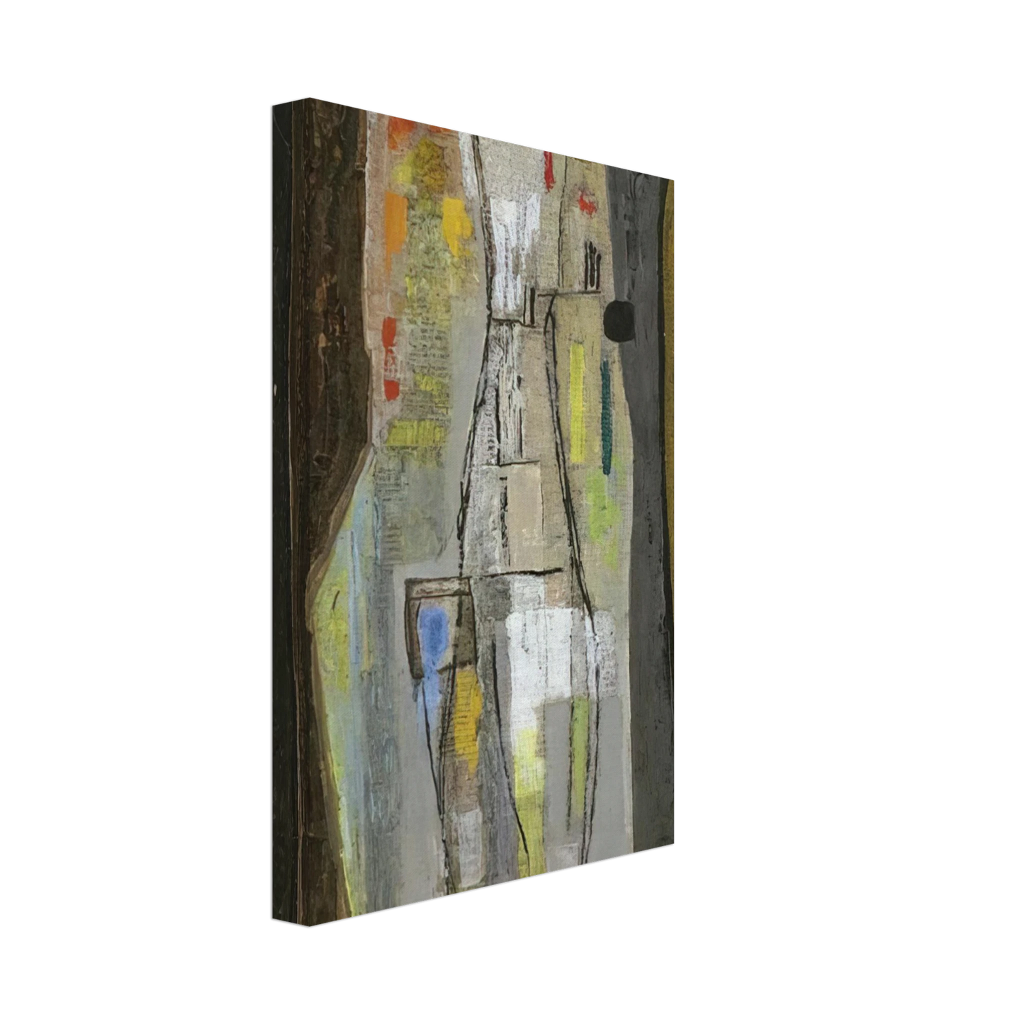 Bice Lazzari - Stratificazione I - Art Informel Canvas - 40x60 cm / 16x24 inches-canvas