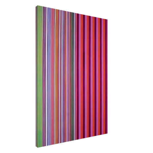 Gene Davis - Red Baron - 1966 Canvas - 20x30 cm / 8x12 inches-canvas