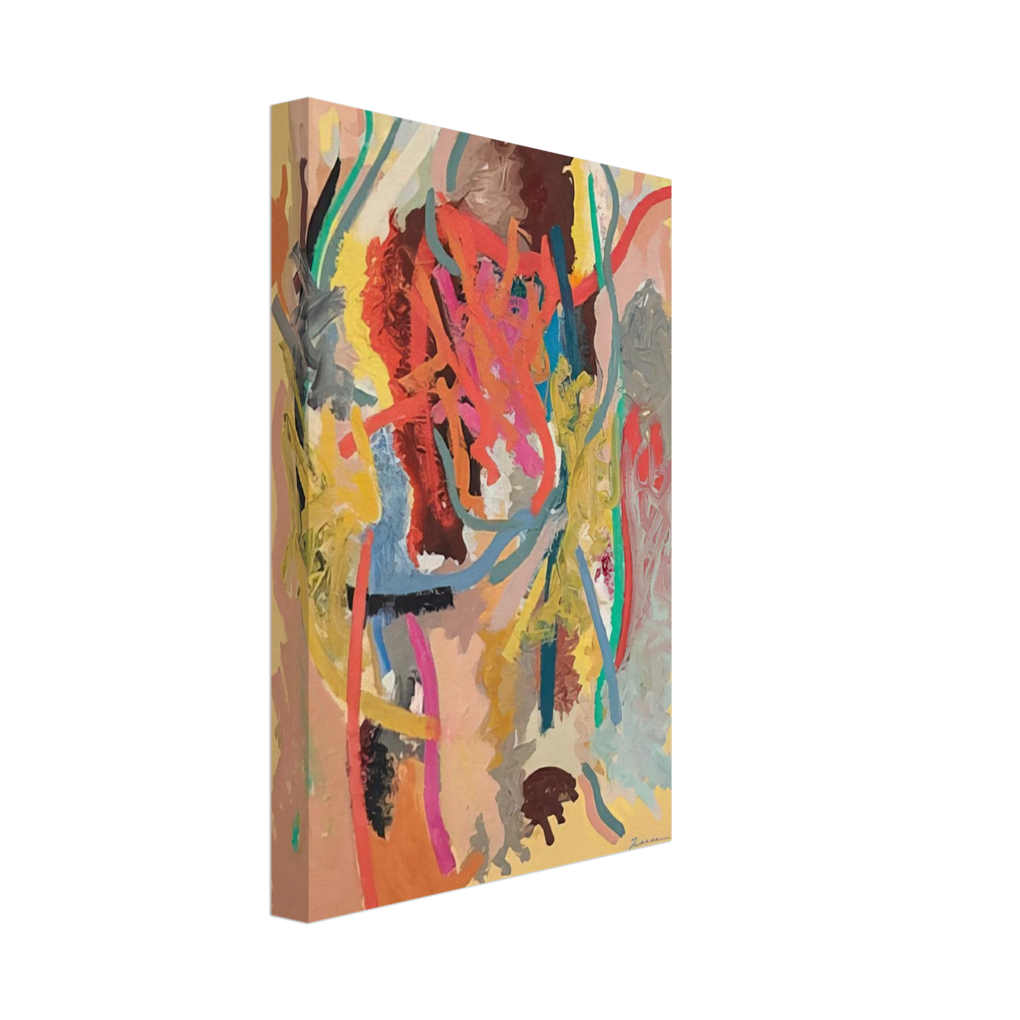 John Ferren - The Changeling - 1964 Canvas - 40x60 cm / 16x24 inches-canvas