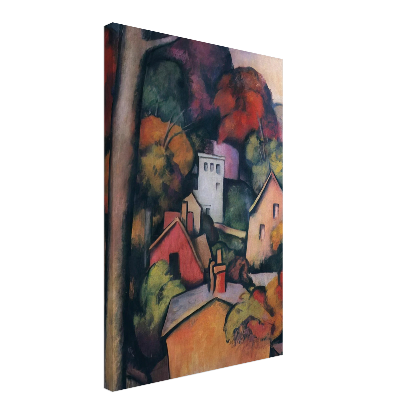 Thomas Hart Benton - UPPER MANHATTAN Canvas - 40x60 cm / 16x24 inches-canvas