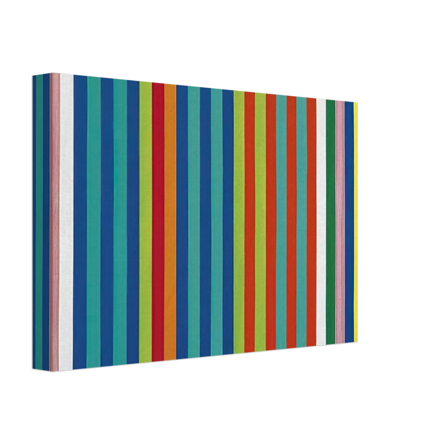 Gene Davis - Orange Twitter - 1966 Canvas - 40x60 cm / 16x24 inches-canvas