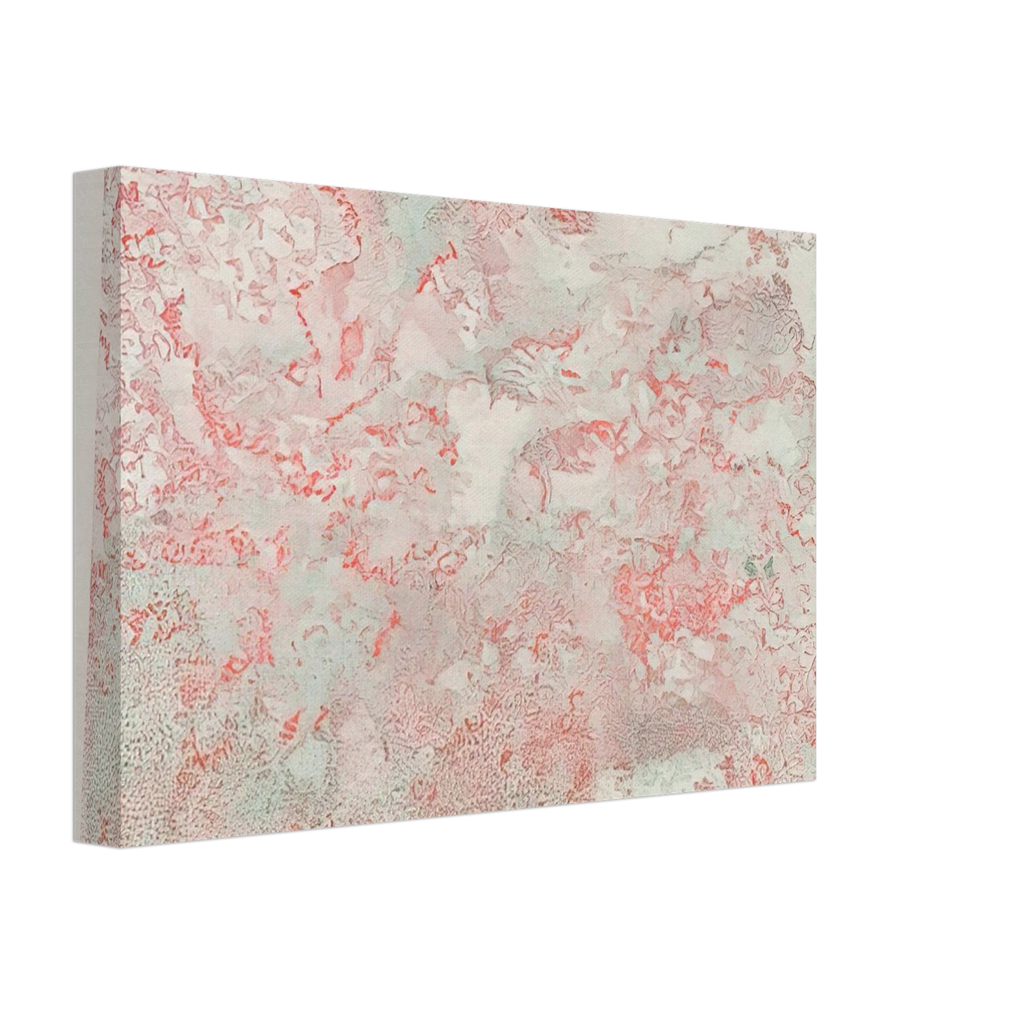 Nancy Graves - Anaglyphic View, Moon Rocks, Stereoscopic Image of Lunar Surface - 1973 Canvas - 40x60 cm / 16x24 inches-canvas