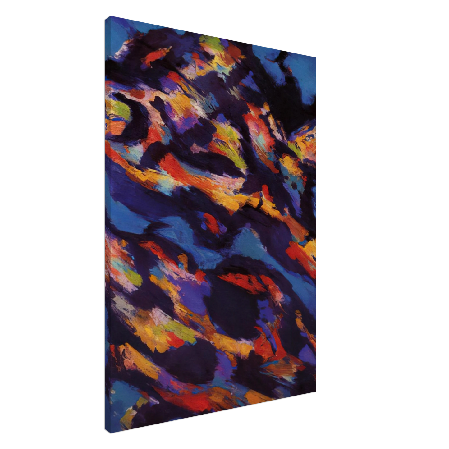 Alfred Manessier - Hommage a Miguel de Unamuno - Le Torrent vert - 1965 Canvas - 20x30 cm / 8x12 inches-canvas