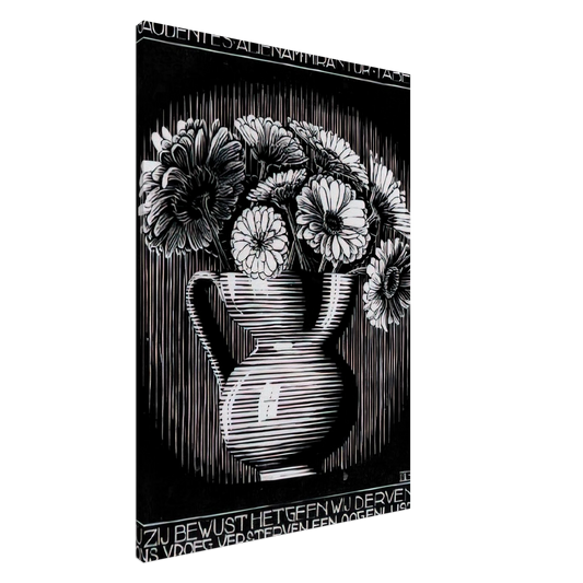 MC Escher - EMBLEMATA VASE Canvas - 20x30 cm / 8x12 inches-canvas
