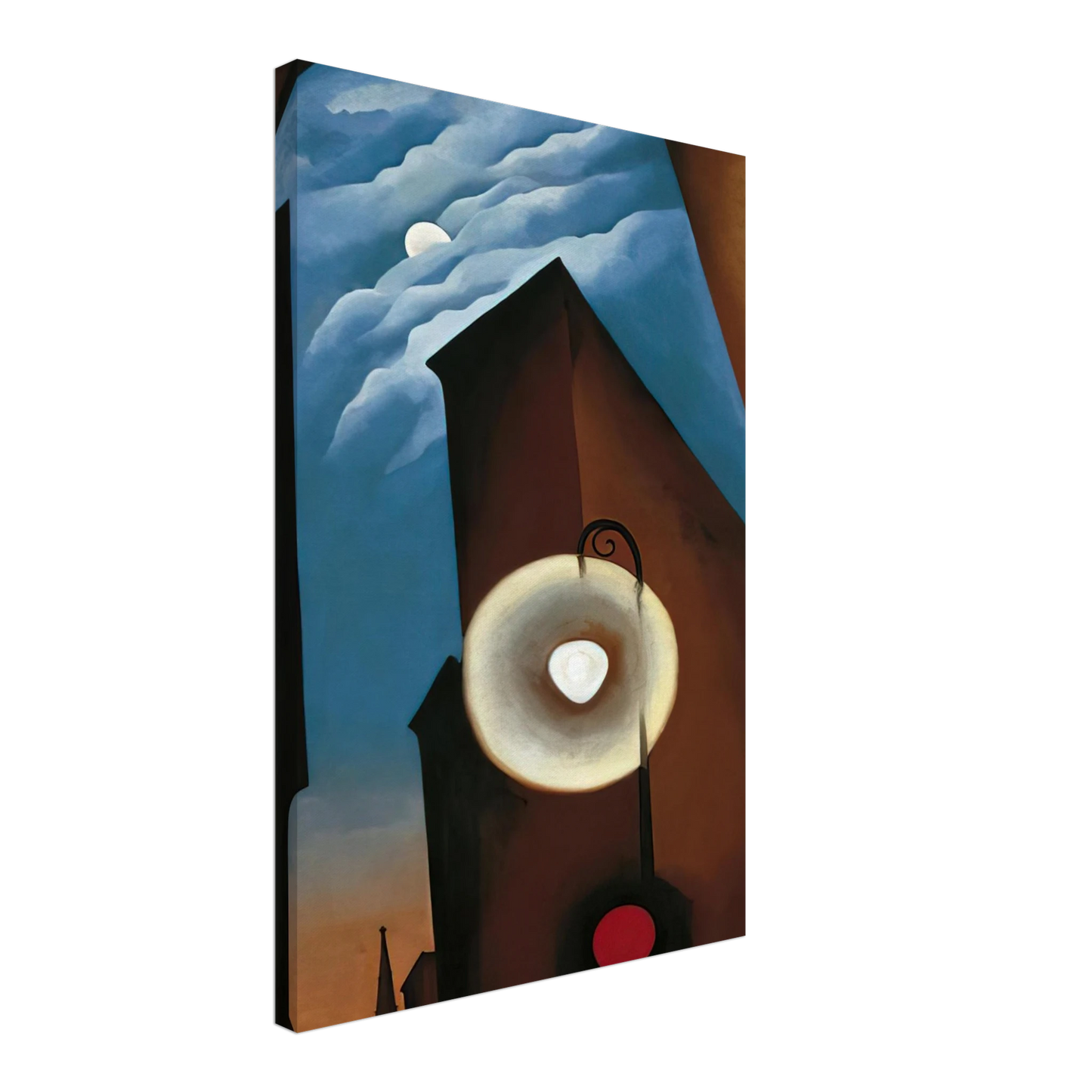 Georgia O'Keeffe - New York with Moon Canvas - 70x100 cm / 28x40 inches-canvas