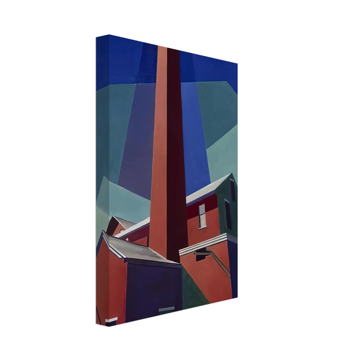 Charles Sheeler - Ballardvale - 1946 Canvas - 70x100 cm / 28x40 inches-canvas