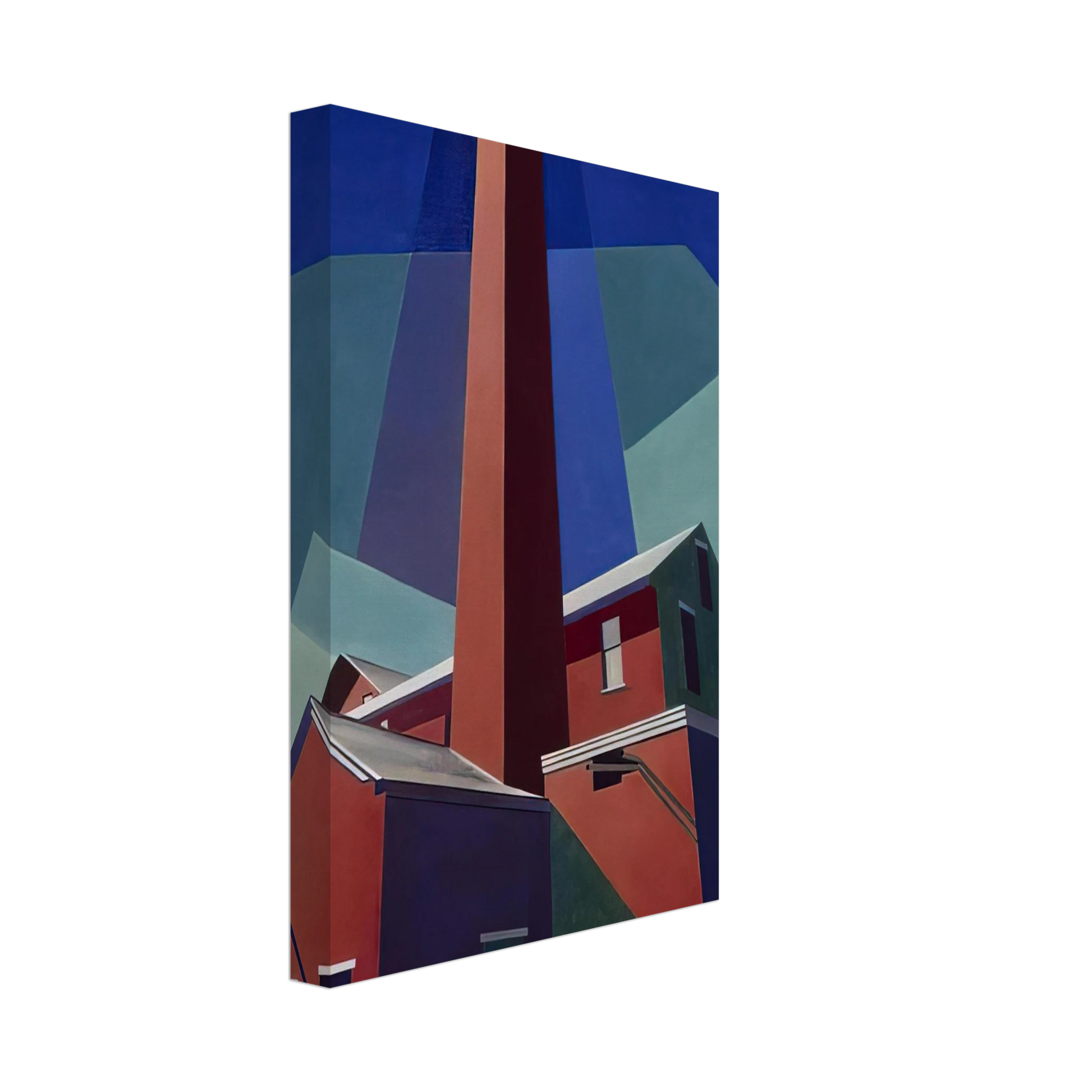 Charles Sheeler - Ballardvale - 1946 Canvas - 70x100 cm / 28x40 inches-canvas