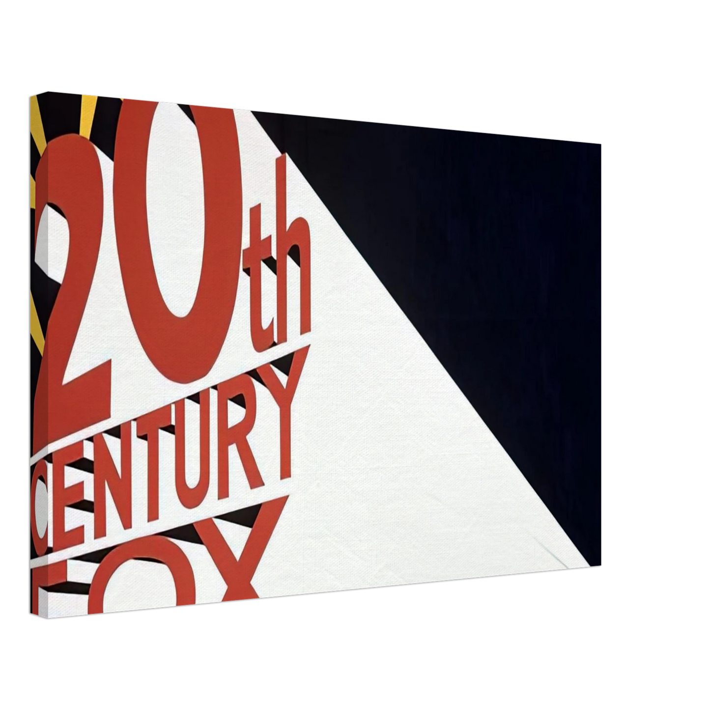 Edward Ruscha - LARGE TRADEMARK WITH EIGHT SPOTLIGHTS 1962 Canvas - 70x100 cm / 28x40 inches-canvas