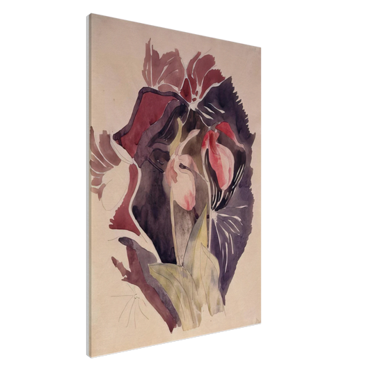 Charles Demuth - Wild Orchids - 1920 Canvas - 20x30 cm / 8x12 inches-canvas