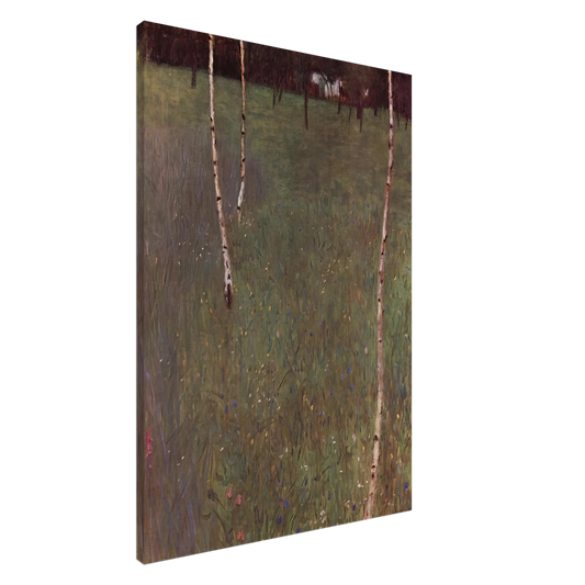 Gustav Klimt - FARMHOUSES WITH BIRCH TREES Canvas - 20x30 cm / 8x12 inches-canvas