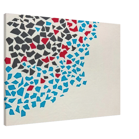 Robert Goodnough - Abstract Composition - 1980 Canvas - 20x30 cm / 8x12 inches-canvas