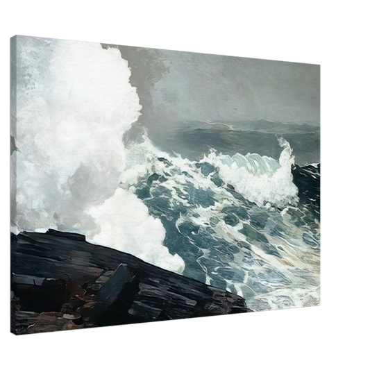 Winslow Homer - NORTHEASTER Canvas - 20x30 cm / 8x12 inches-canvas