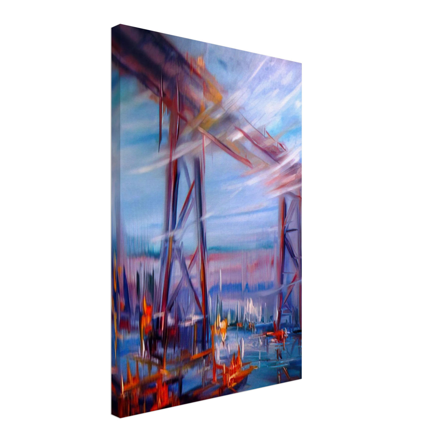 Konrad Zuse - Bridge over Utopia Canvas - 70x100 cm / 28x40 inches-canvas