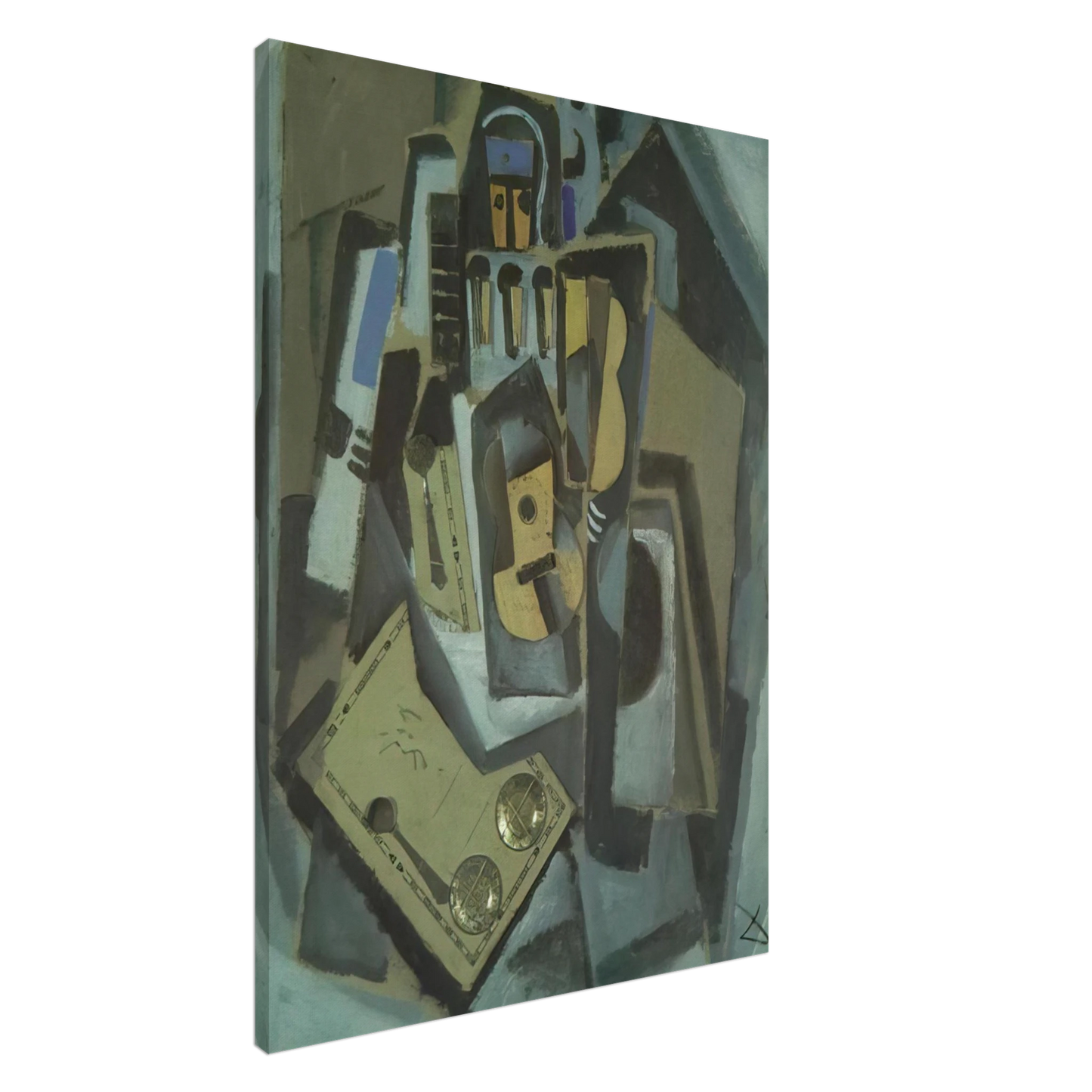 Salvador Dali - PIERROT AND GUITAR Canvas - 20x30 cm / 8x12 inches-canvas