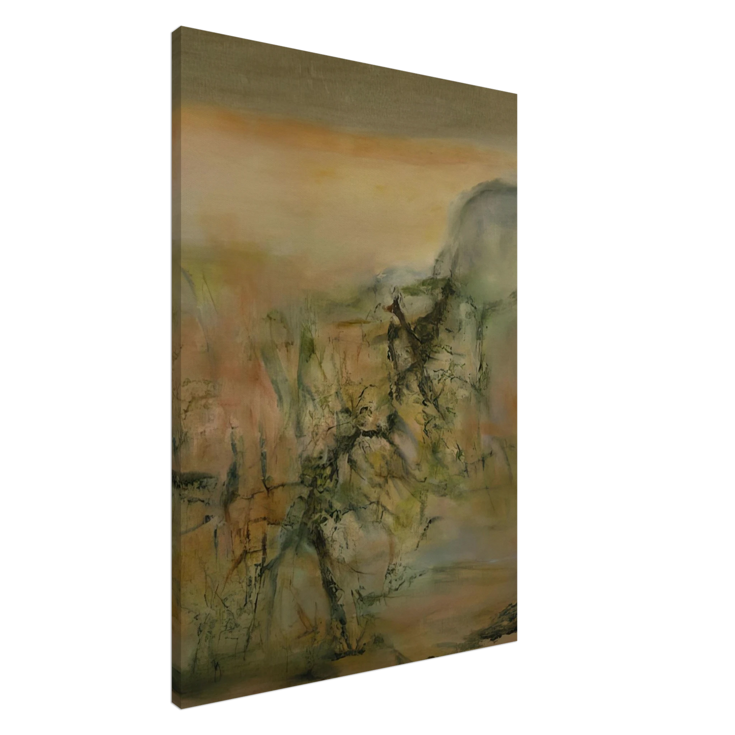 Zao Wou-Ki - 12 12 2000 2000 Canvas - 20x30 cm / 8x12 inches-canvas
