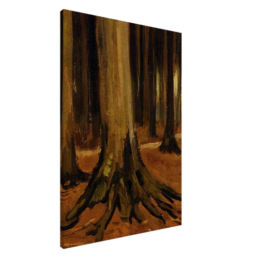 Vincent van Gogh - Girl in the Woods Canvas - 20x30 cm / 8x12 inches-canvas