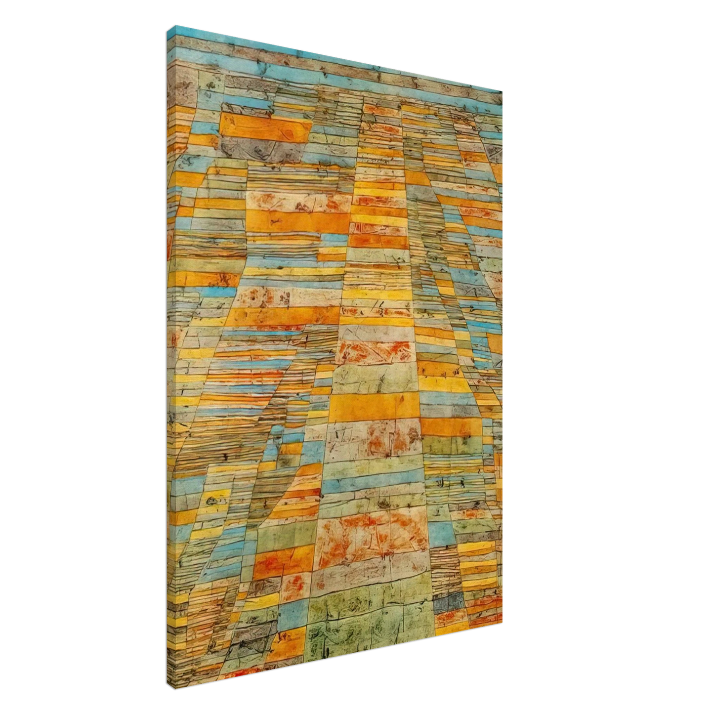 Paul Klee - HIGHWAY AND BYWAYS 1929 Canvas - 20x30 cm / 8x12 inches-canvas