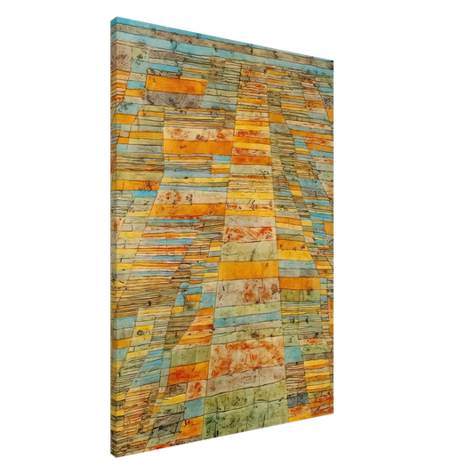Paul Klee - HIGHWAY AND BYWAYS 1929 Canvas - 20x30 cm / 8x12 inches-canvas