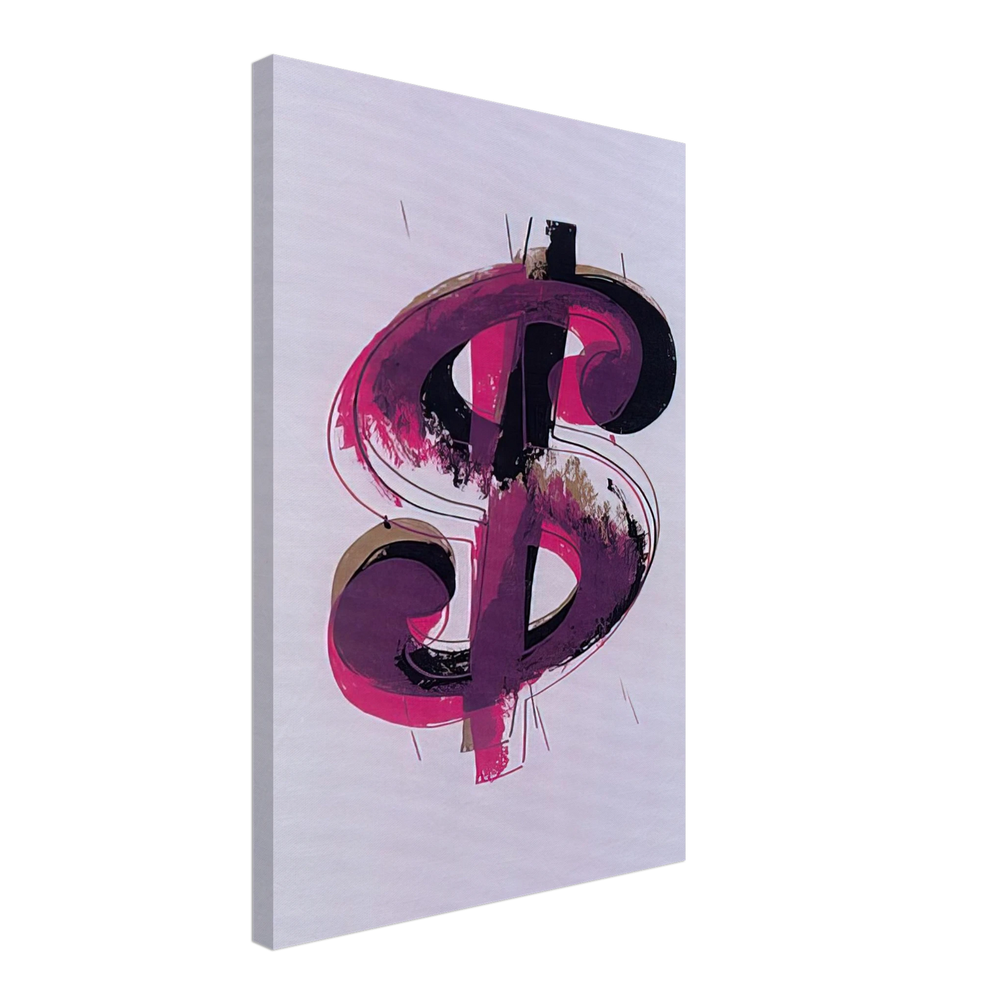 Andy Warhol - Paper Dollar Canvas - 70x100 cm / 28x40 inches-canvas