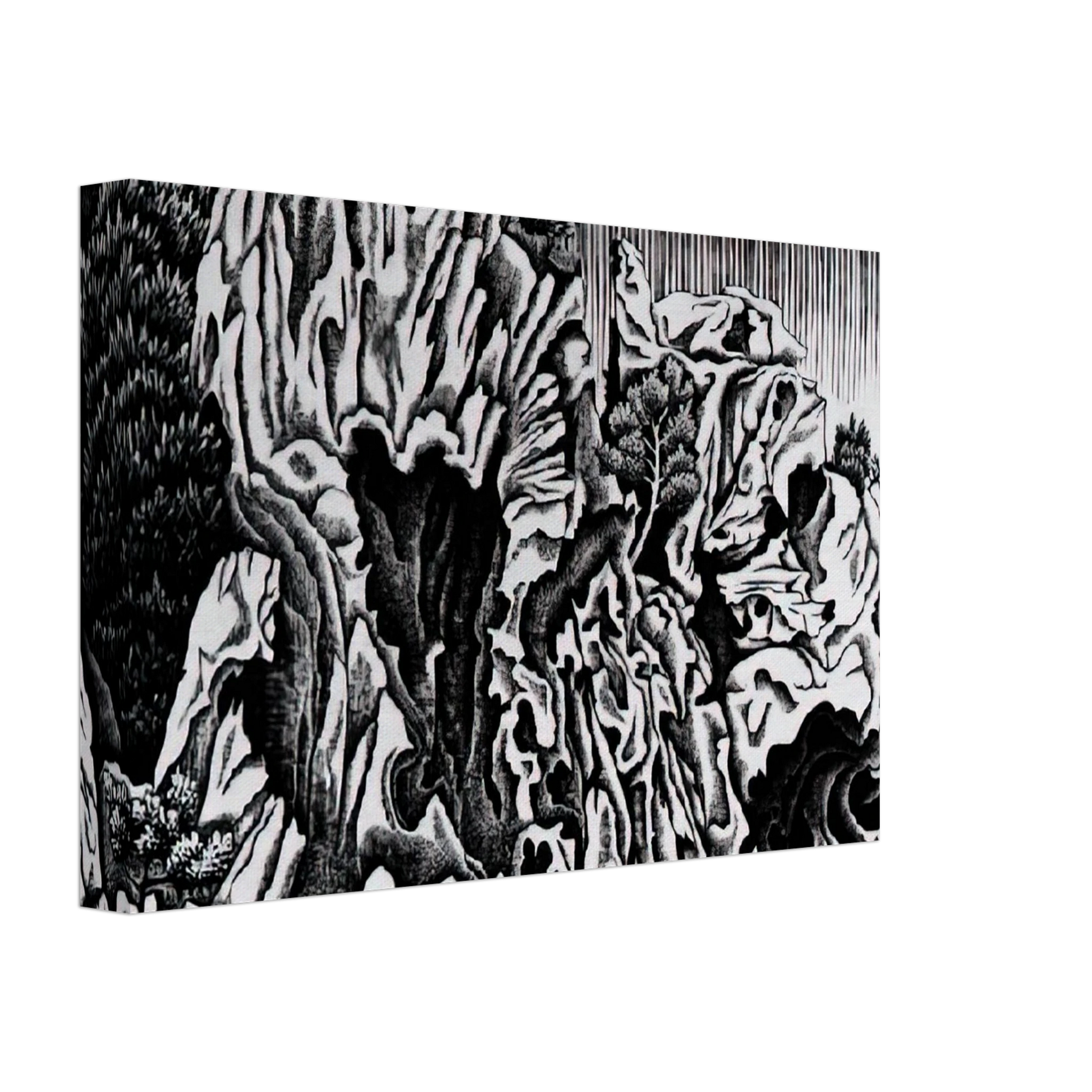 MC Escher - CALANCHE OF PIANA CORSICA FEBRUARY 1934 1934 Canvas - 70x100 cm / 28x40 inches-canvas