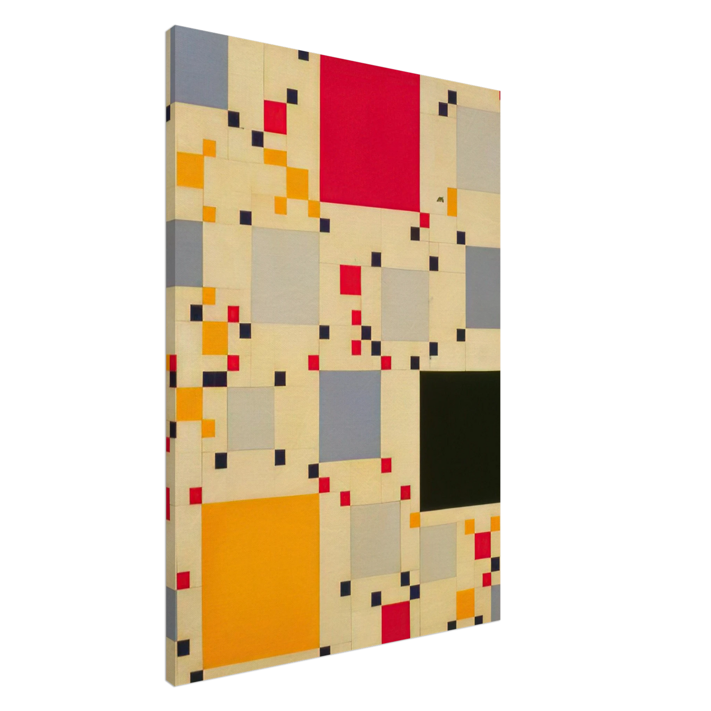 Leon Polk Smith - Homage to Victory Boogie-Woogie #1 - 1946 Canvas - 20x30 cm / 8x12 inches-canvas