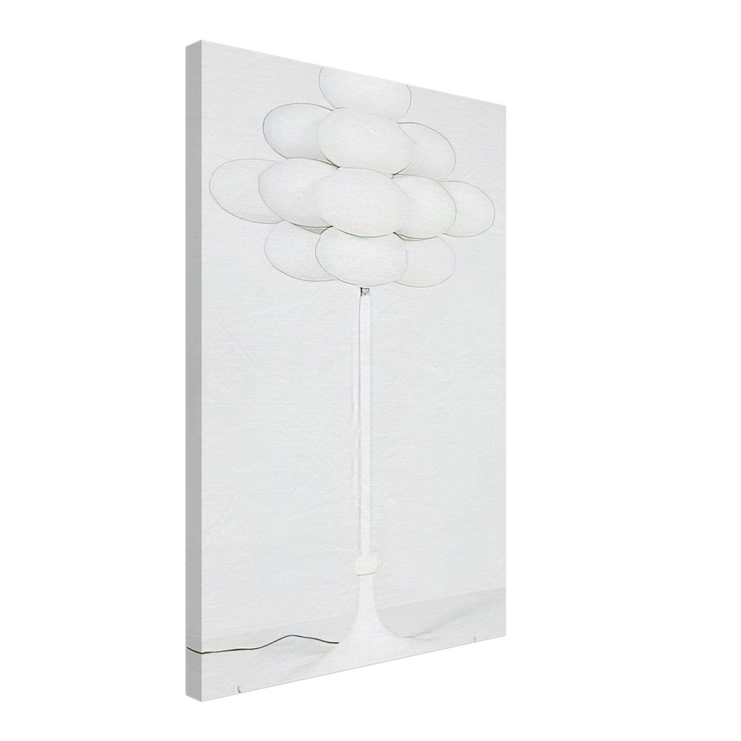 Max Bill - Floor Lamp - 1960 Canvas - 40x60 cm / 16x24 inches-canvas