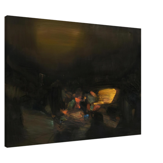 Chu teh Chun - 4 AVRIL 1979 Canvas - 20x30 cm / 8x12 inches-canvas