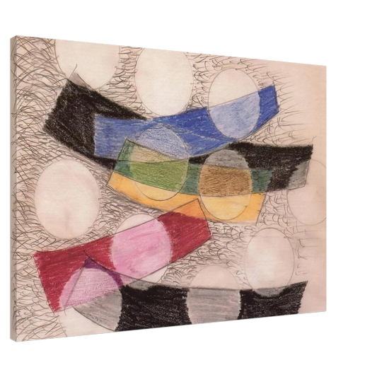 Laszlo Moholy-Nagy - Floating Forms Canvas - 20x30 cm / 8x12 inches-canvas