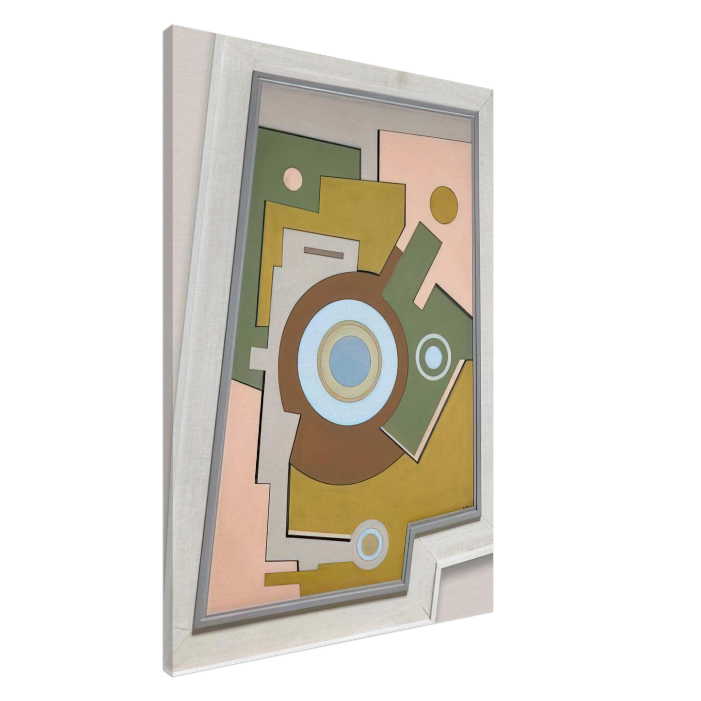 Carmelo Arden Quin - Blue Circle - 1947 Canvas - 20x30 cm / 8x12 inches-canvas