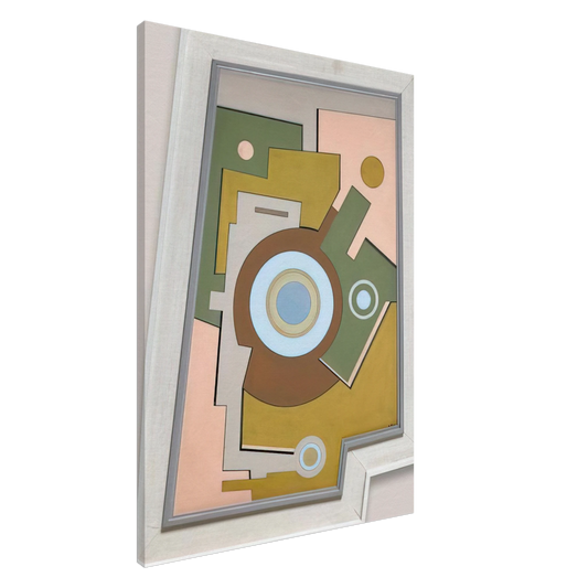 Carmelo Arden Quin - Blue Circle - 1947 Canvas - 20x30 cm / 8x12 inches-canvas