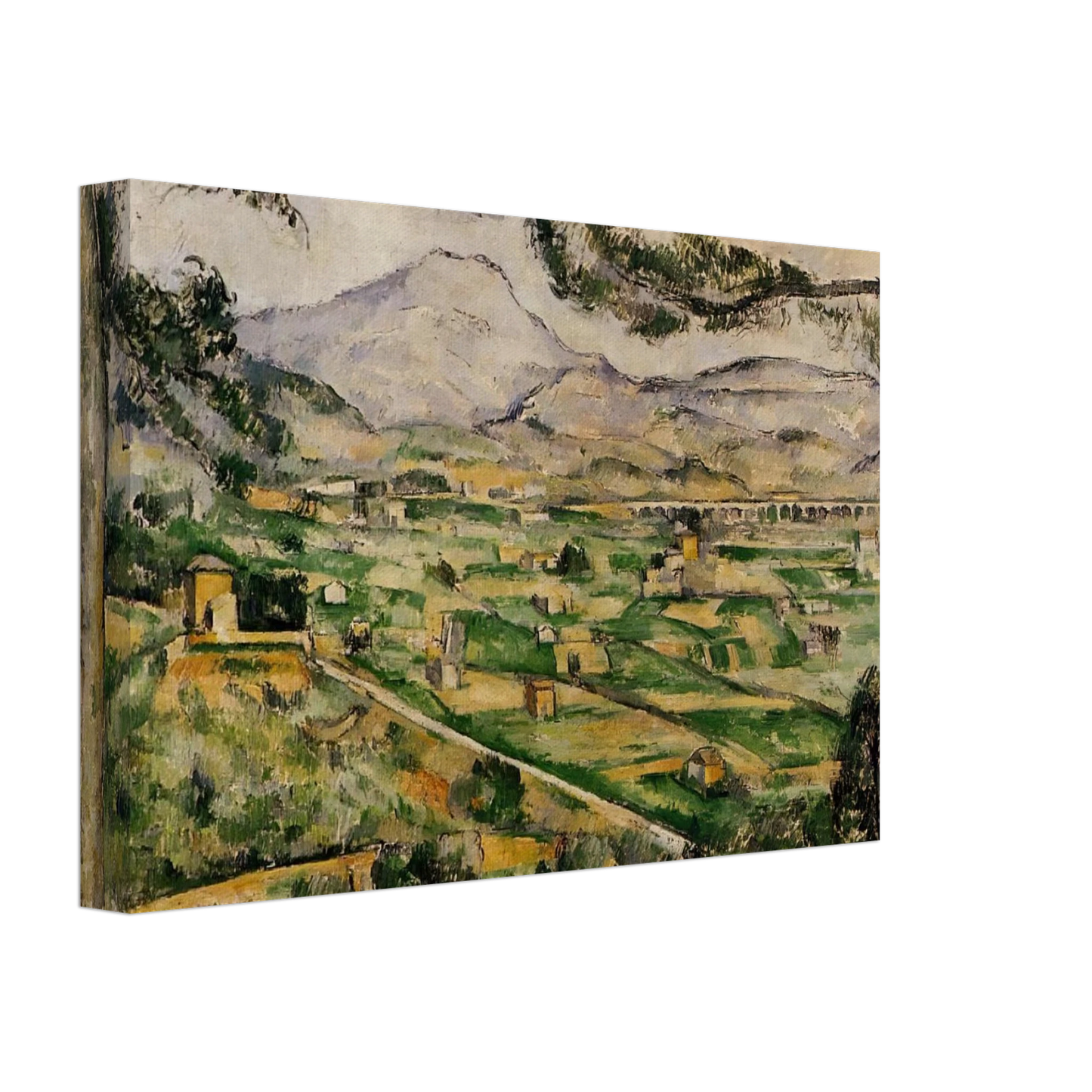Paul Cezanne - Mont Sainte-Victoire with Large Pine Canvas - 40x60 cm / 16x24 inches-canvas