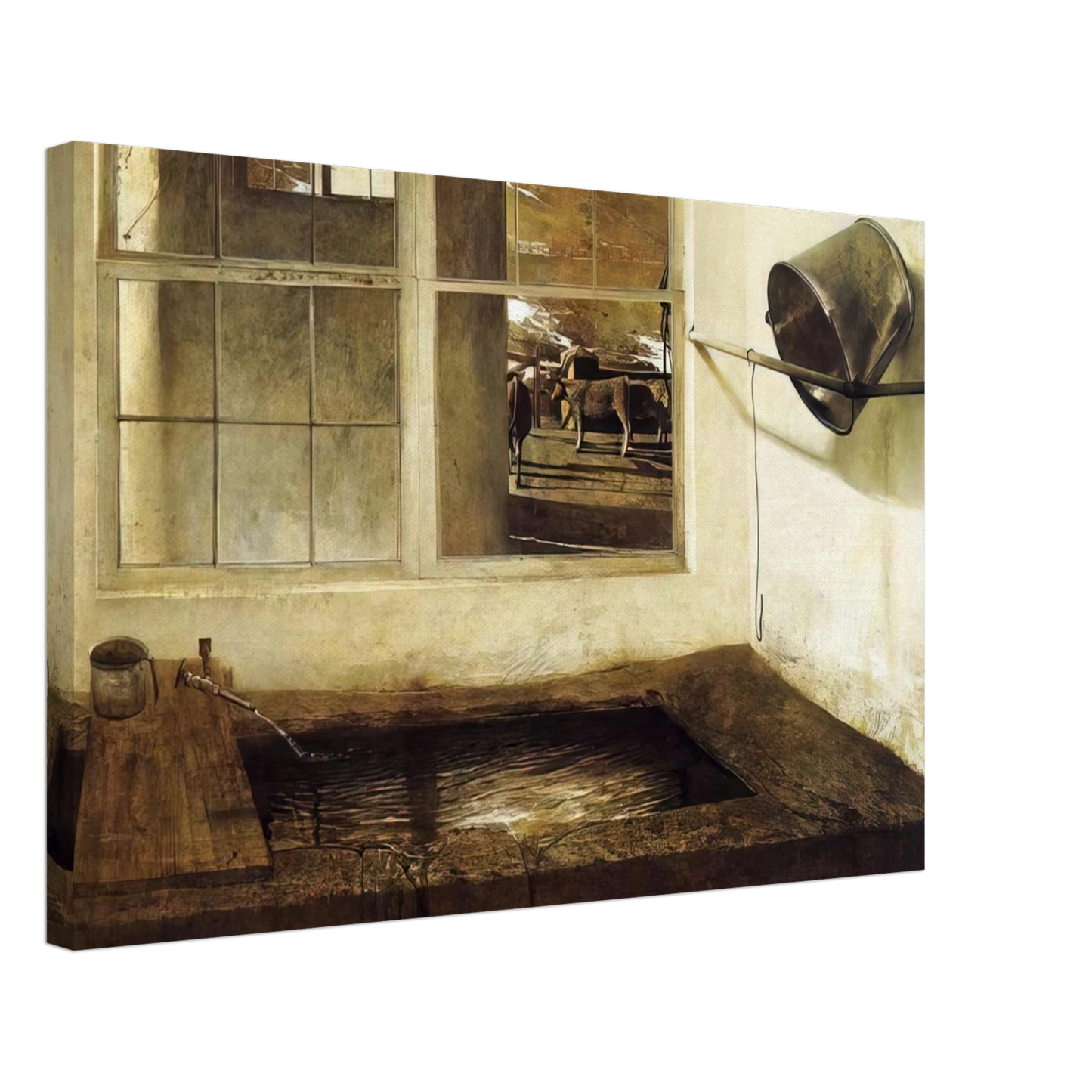 Andrew Wyeth - SPRING FED Canvas - 40x60 cm / 16x24 inches-canvas