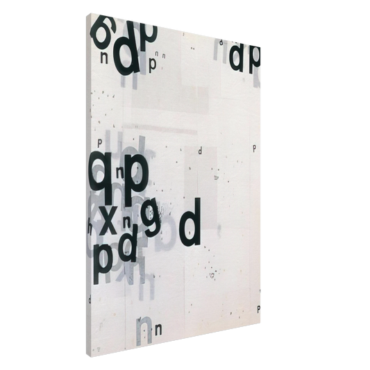 Mira Schendel - Untitled From the series Graphic Objects - 1973 Canvas - 20x30 cm / 8x12 inches-canvas