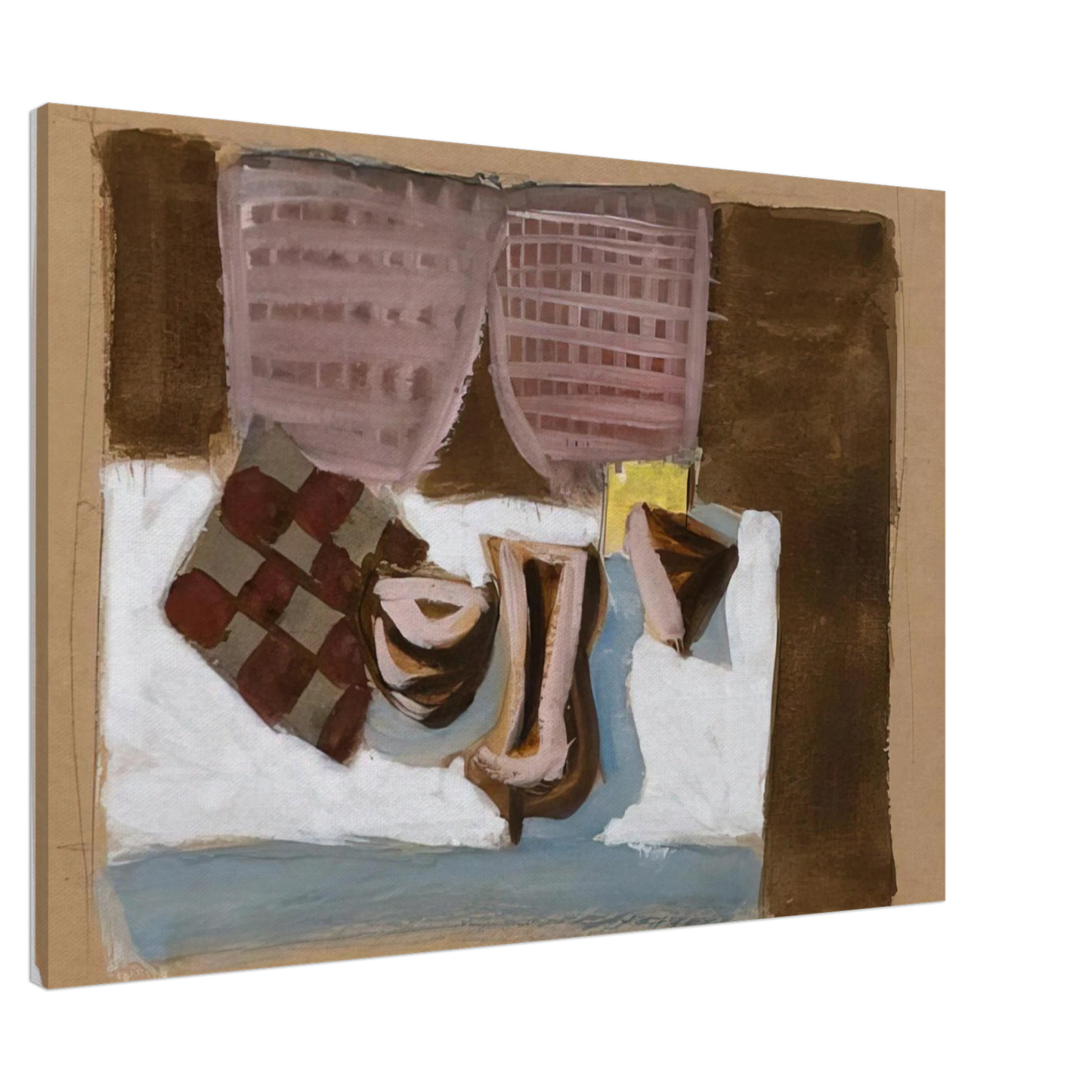 Adolph Gottlieb - Untitled Arizona Still Life - 1938 Canvas - 20x30 cm / 8x12 inches-canvas