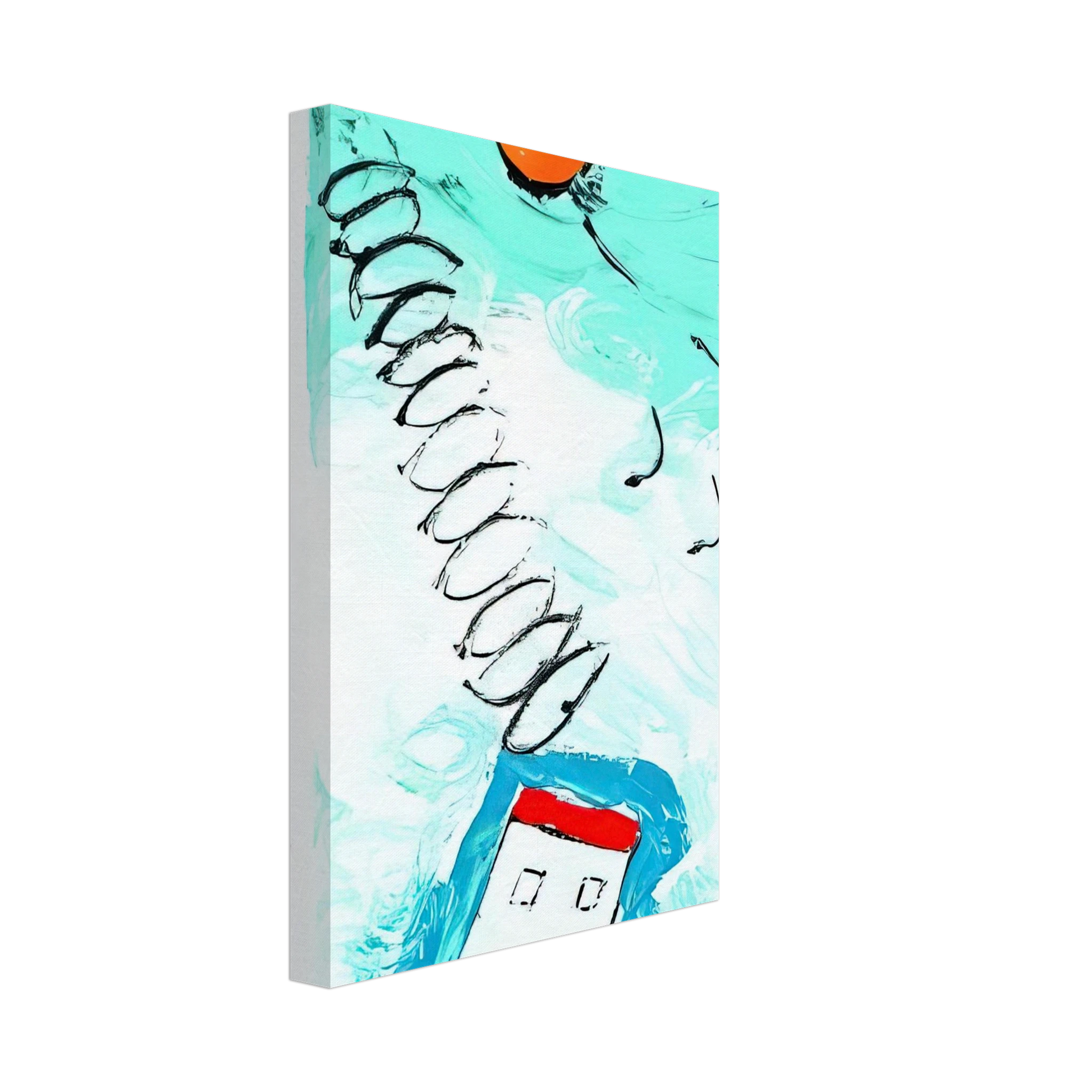 Mario Schifano - Untitled - 1990 Canvas - 70x100 cm / 28x40 inches-canvas