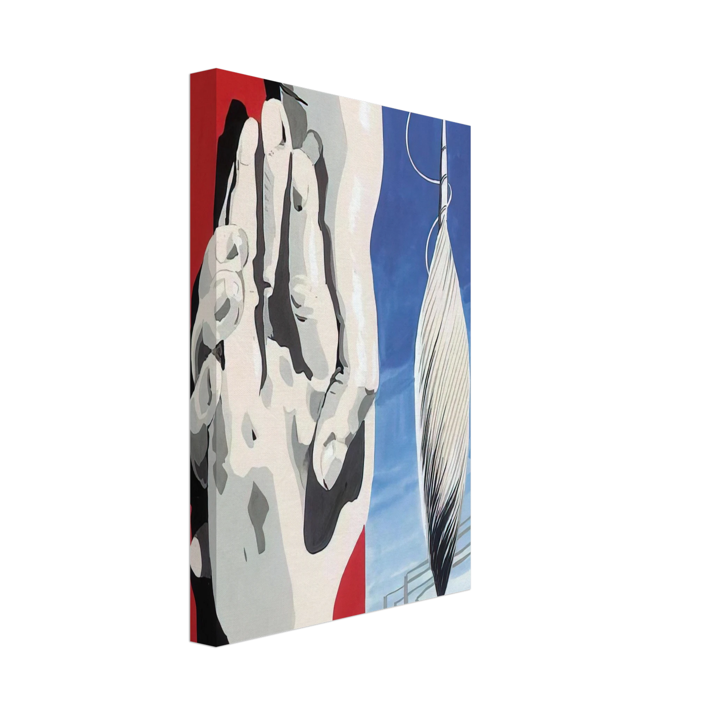 Rene Magritte - PROJECT OF POSTER THE CENTER OF TEXTILE WORKERS IN BELGIUM 1938 1 Canvas - 40x60 cm / 16x24 inches-canvas