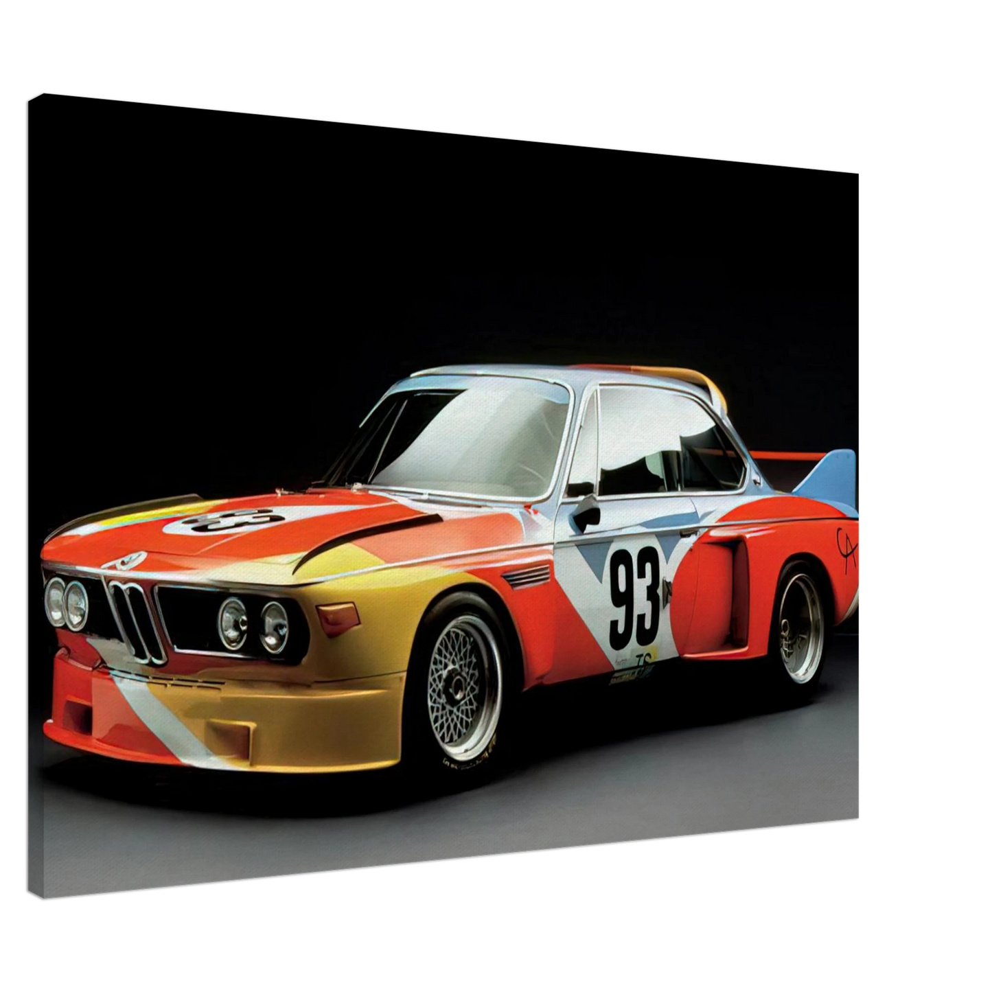 Alexander Calder - ART CAR 1975 Canvas - 20x30 cm / 8x12 inches-canvas