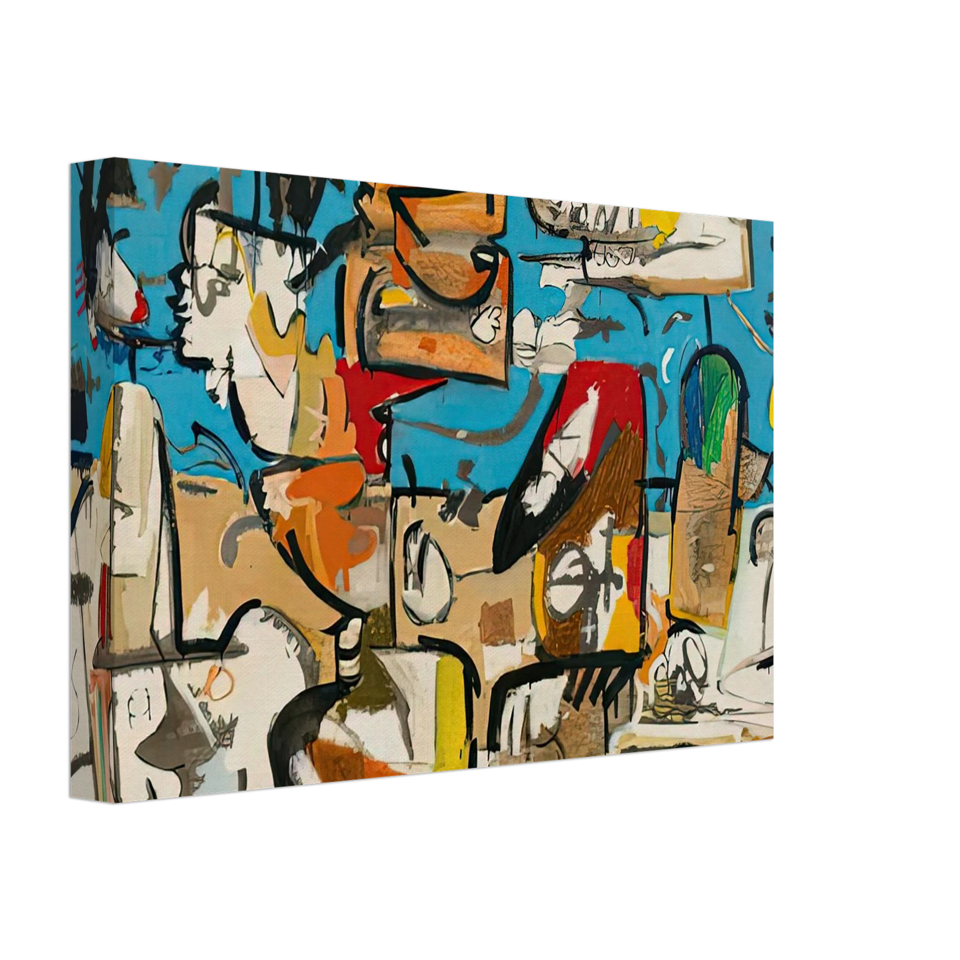 Helen Frankenthaler - Untitled, 1951- Canvas - 70x100 cm / 28x40 inches-canvas