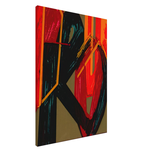 Joao Vieira - unknowntitle - Lettrism Canvas - 20x30 cm / 8x12 inches-canvas