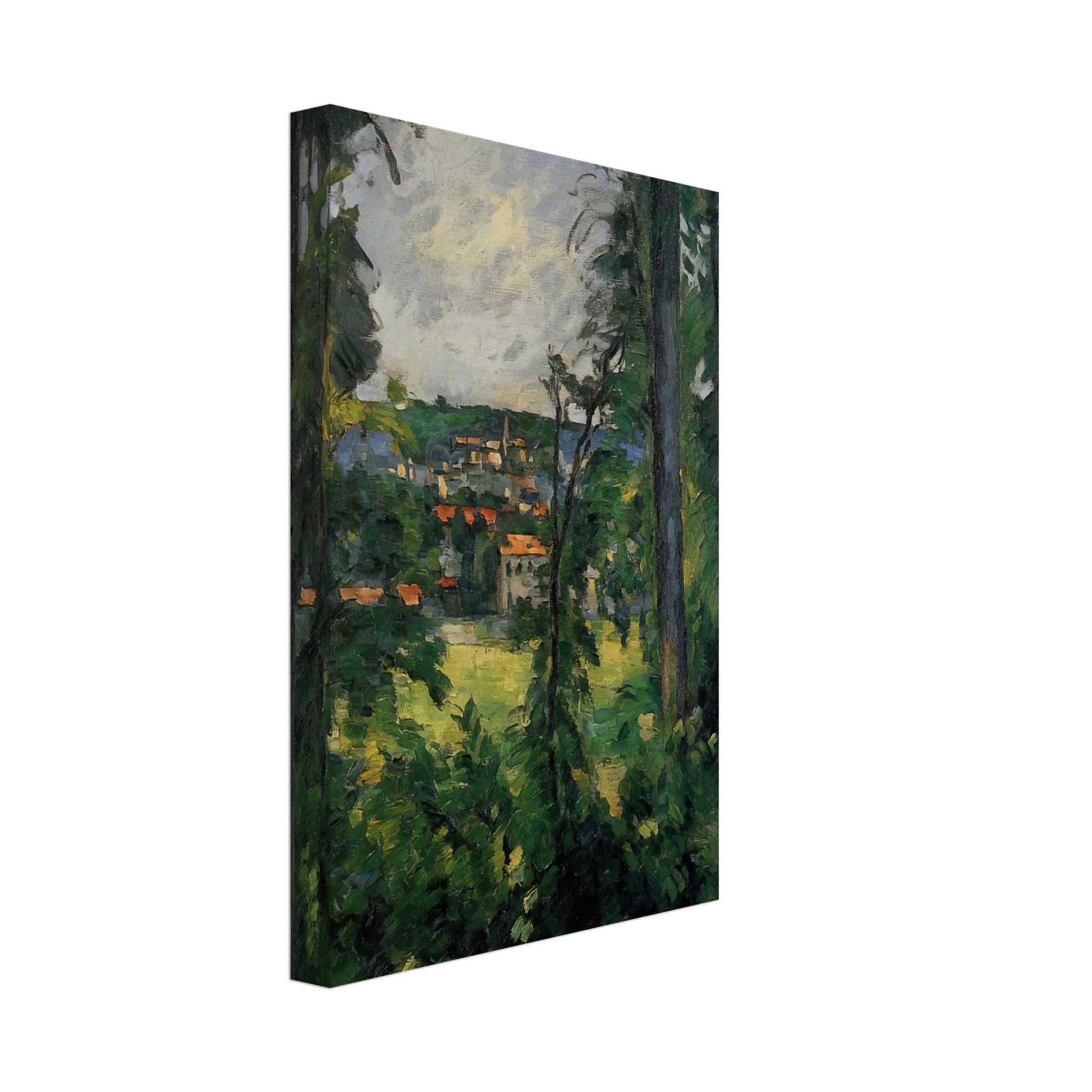 Paul Cezanne - Auvers. View from Nearby Canvas - 40x60 cm / 16x24 inches-canvas