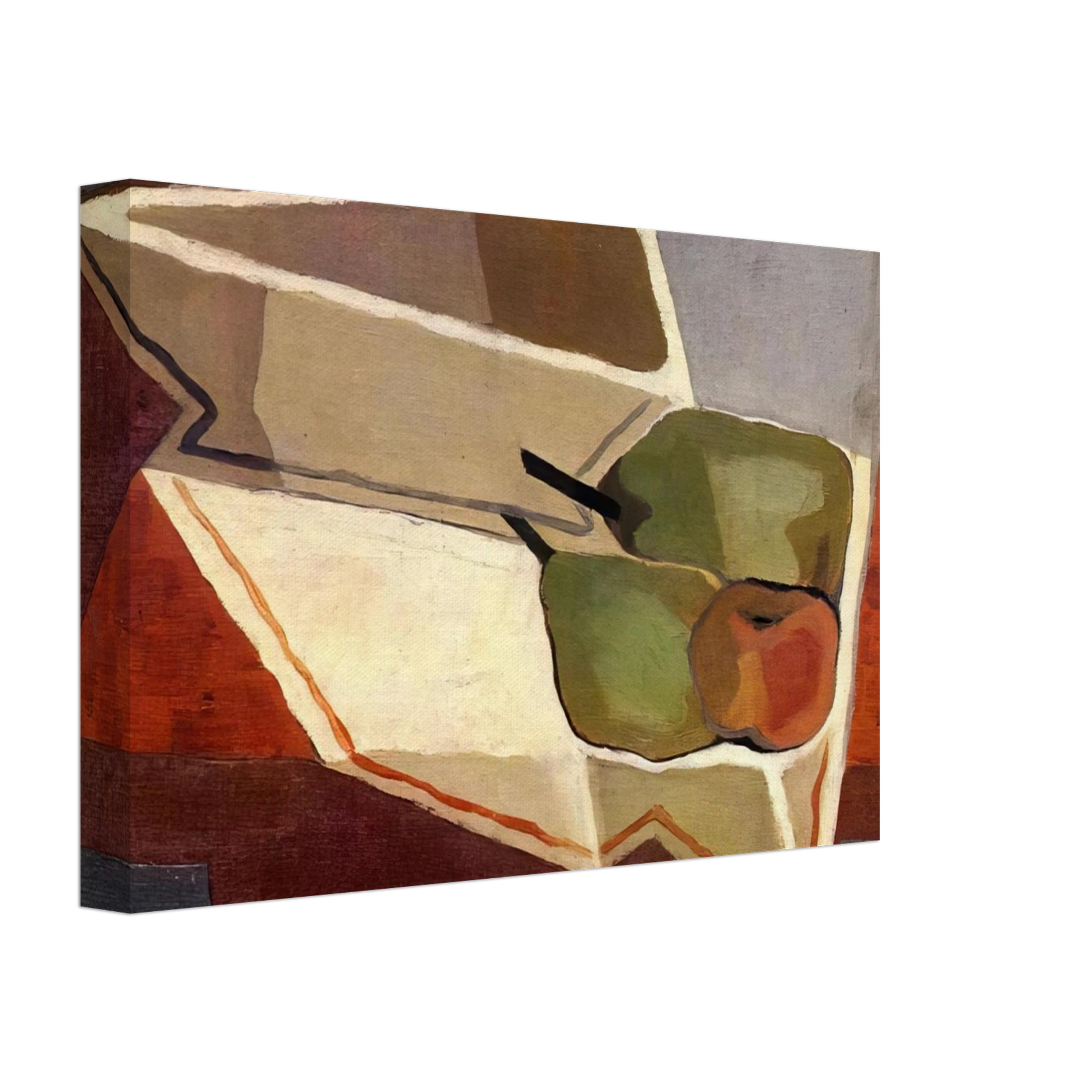 Juan Gris - FRUIT WITH BOWL 1926 Canvas - 40x60 cm / 16x24 inches-canvas