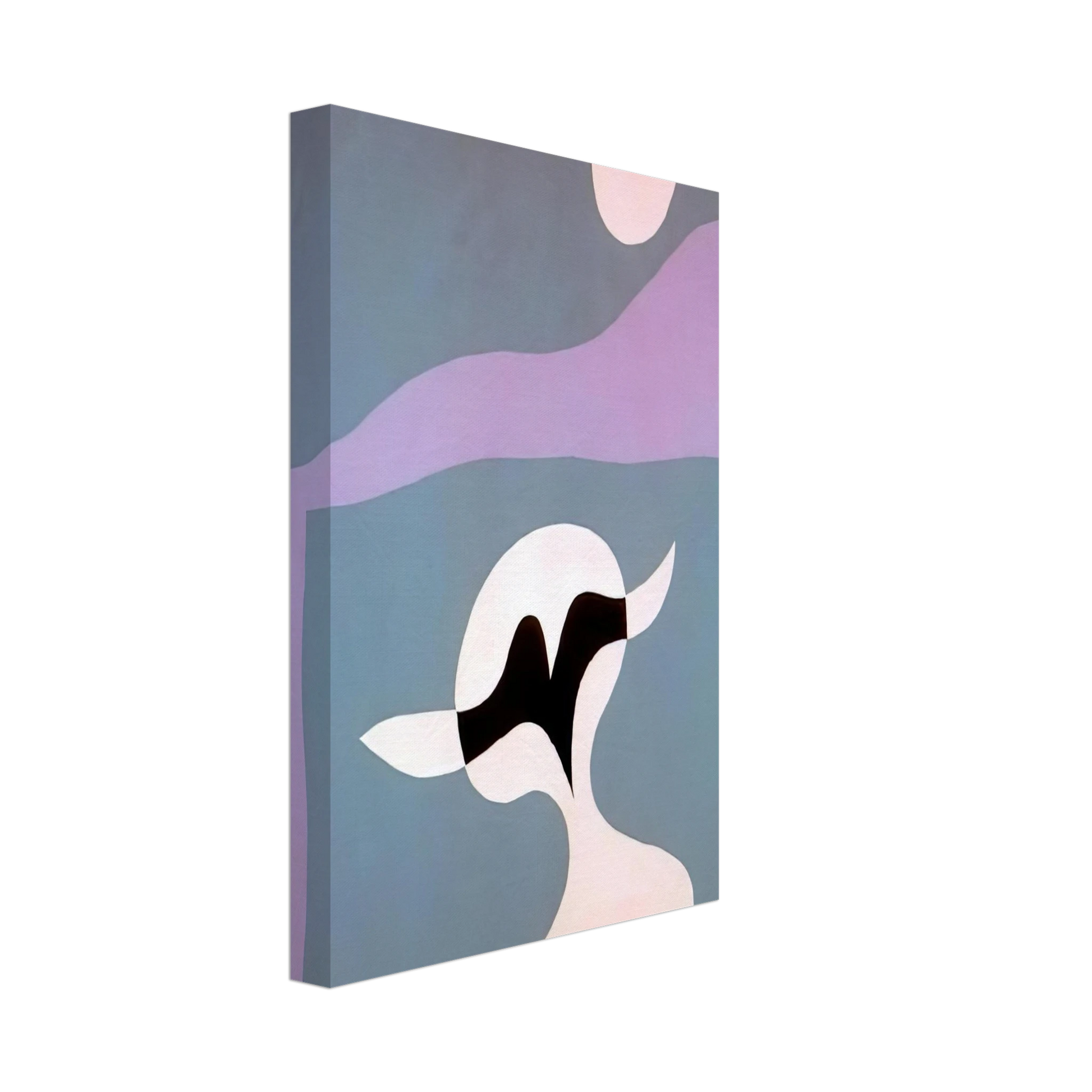 Jean Arp - Man, mustache, navel Canvas - 40x60 cm / 16x24 inches-canvas