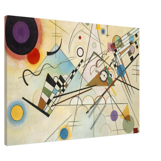 Wassily Kandinsky - COMPOSITION VIII 1923 Canvas - 20x30 cm / 8x12 inches-canvas